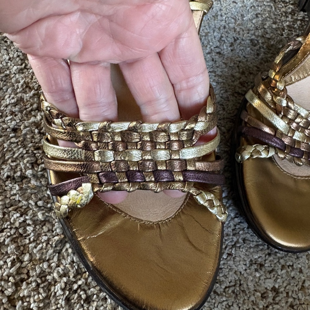 Sofft woven leather slingback sandals - Picture 7 of 9